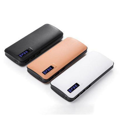 Baterie Externa Smart Power Bank 10000 mAh, 3 x USB, Design Piele - eSeller.ro - Inovăm pentru confortul tău