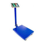Cantar Electronic 350kg cu acumulator si platforma metalica din tabla striata, brat rabatabil - eSeller.ro - Inovăm pentru confortul tău