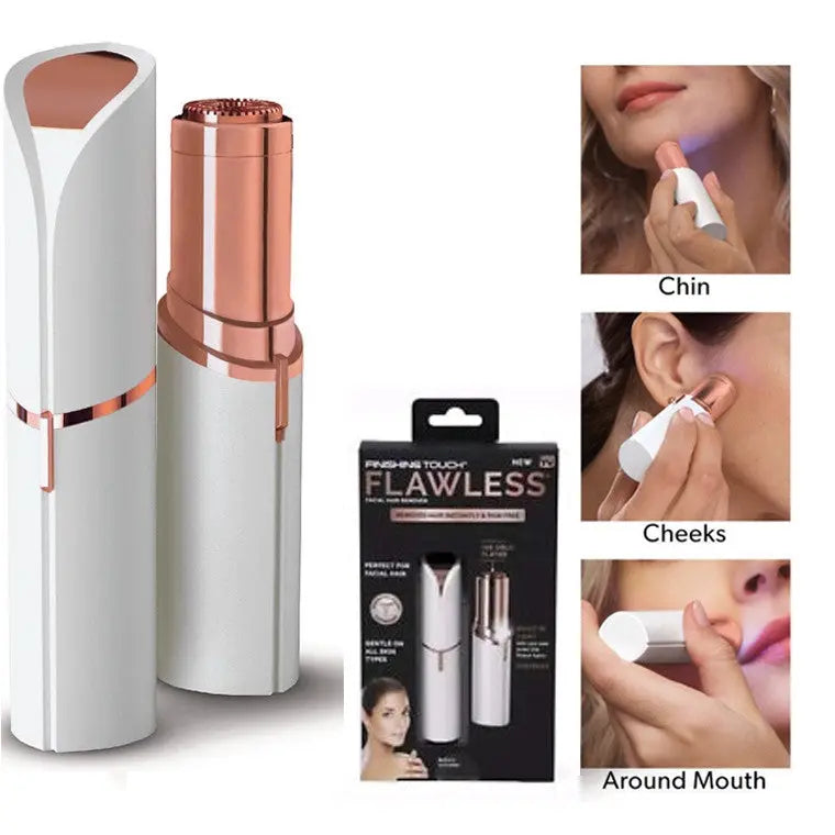 Trimmer, Epilator Facial, Portabil Finish Touch Flawless, Gold Plated