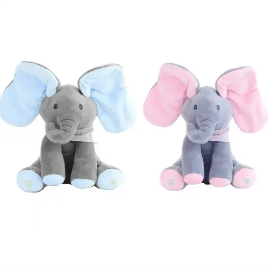 Elefant interactiv din plus - vorbeste, canta si flutura urechile - Peek a Boo - eSeller.ro - Inovăm pentru confortul tău