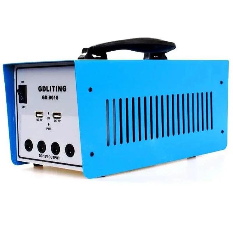 Sistem Fotovoltaic cu Panou Solar 12V/12A 100W, 3 Becuri, Iesire USB, Acumulator Incorporat, Alimentare 220 V - eSeller.ro - Inovăm pentru confortul tău