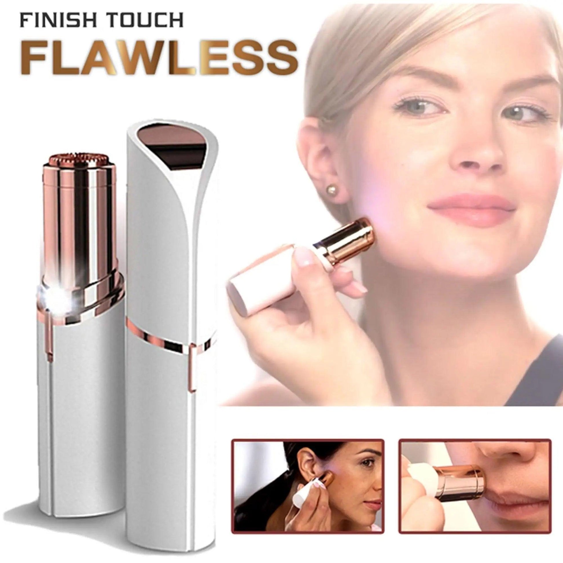 Trimmer, Epilator Facial, Portabil Finish Touch Flawless, Gold Plated - eSeller.ro - Inovăm pentru confortul tău