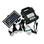 Kit Solar Portabil GDLITE GD-1000A, Panou Solar, USB, Bluetooth, Radio FM, MP3, Lanterna LED, 4 Becuri Incluse, Alimentare 220V - eSeller.ro - Inovăm pentru confortul tău