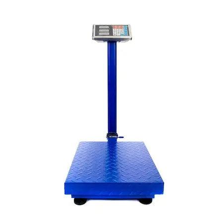 Cantar Electronic 350kg cu acumulator si platforma metalica din tabla striata, brat rabatabil - eSeller.ro - Inovăm pentru confortul tău