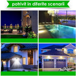 Set x4 Lampi solare LED cu 4 cadrane 100 leduri senzor de miscare si lumina unghi larg 270 gr - eSeller.ro - Inovăm pentru confortul tău