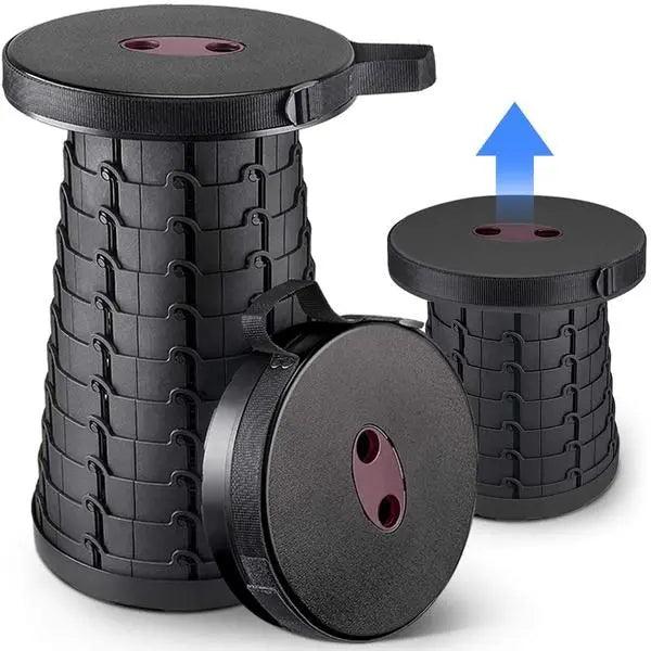 Scaun rotund portabil, retractabil, extensibil cu pliere telescopica pentru camping - eSeller.ro - Inovăm pentru confortul tău