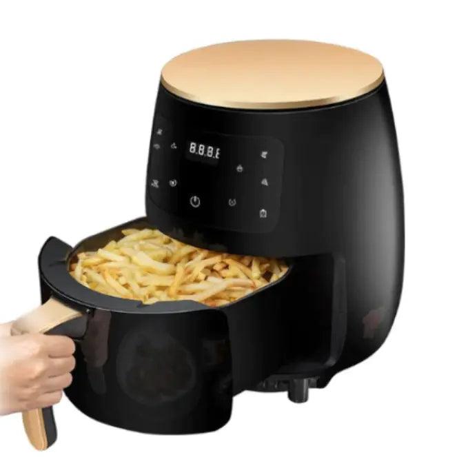 Friteuza cu aer cald AirFryer Leihmann 2400W, capacitate 6L si afisaj digital, LCD Touch control + Carte de retete cadou - eSeller.ro - Inovăm pentru confortul tău