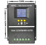 Controler solar, MPPT,12V/24V/36V/48V, 100A, display LCD, 7 moduri de functionare - eSeller.ro - Inovăm pentru confortul tău
