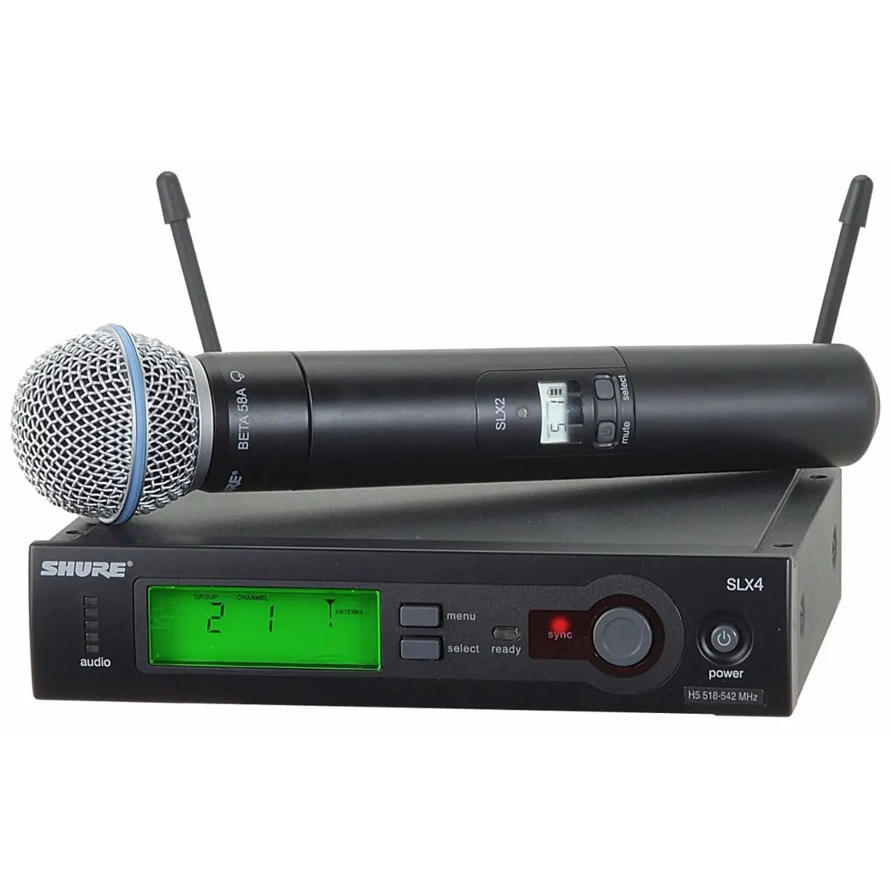 Microfon Wireless Profesional Shure SLX 2/Beta 58 A Cu Statie SLX 4