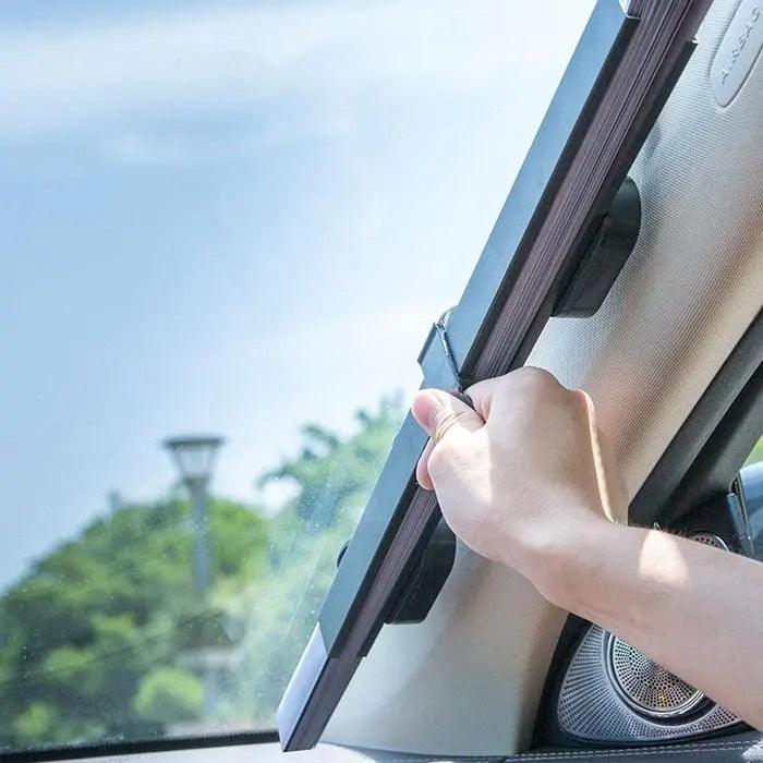 Copertina parasolar auto retractabil impotriva razelor UV, fixare prin ventuze, pentru parbriz sau luneta - eSeller.ro - Inovăm pentru confortul tău