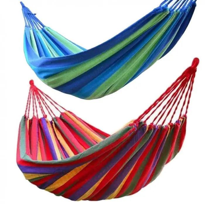 Pachet promo: 2x Hamac multicolor din bumbac pentru curte sau gradina, 1 persoana - eSeller.ro - Inovăm pentru confortul tău