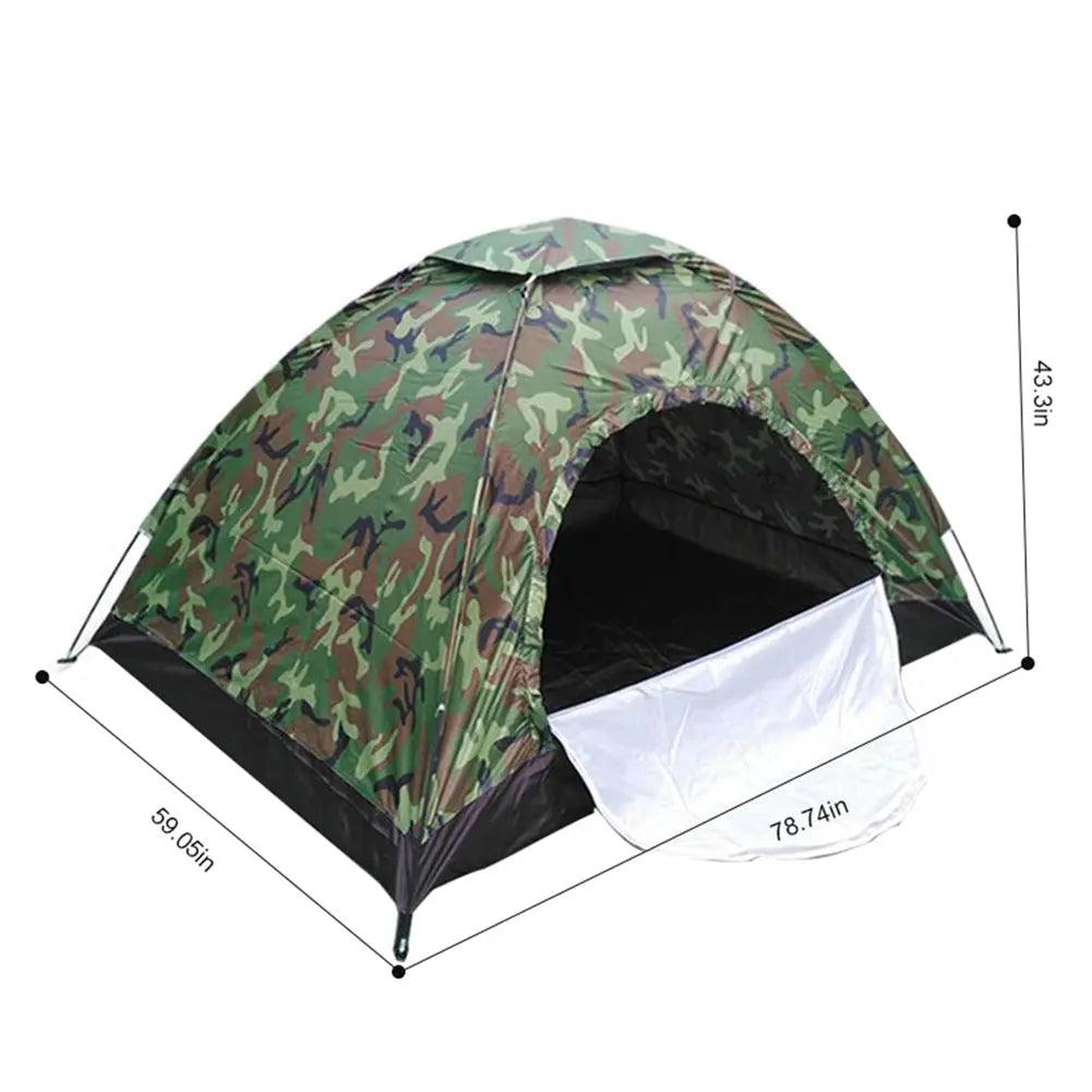 Cort camping 2 persoane Army, 200 x 150 x 110 cm, plasa insecte si filtru UV - eSeller.ro - Inovăm pentru confortul tău