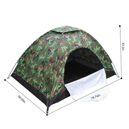 Cort camping 2 persoane Army, 200 x 150 x 110 cm, plasa insecte si filtru UV - eSeller.ro - Inovăm pentru confortul tău
